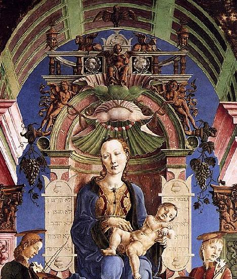 Cosimo Tura Madonna with the Child Enthroned oil painting image